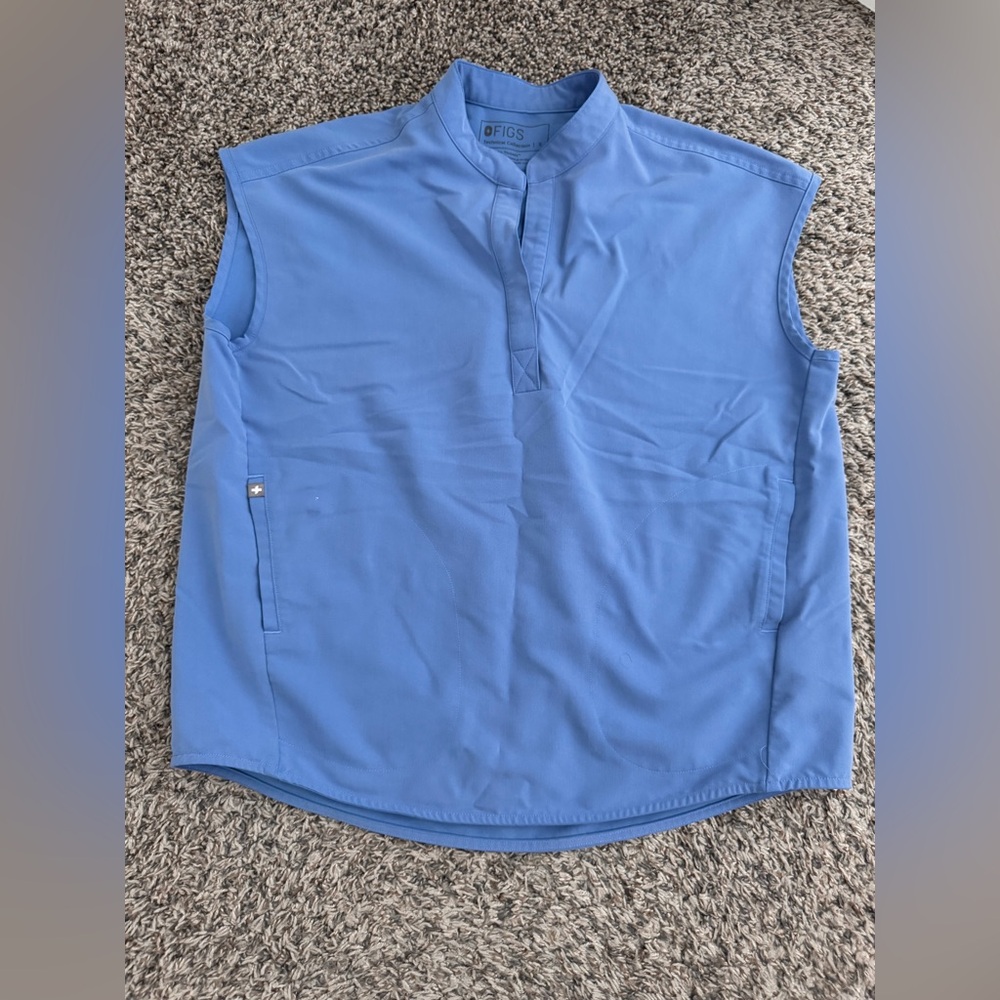 Figs Ceil Blue Rafaela Top
